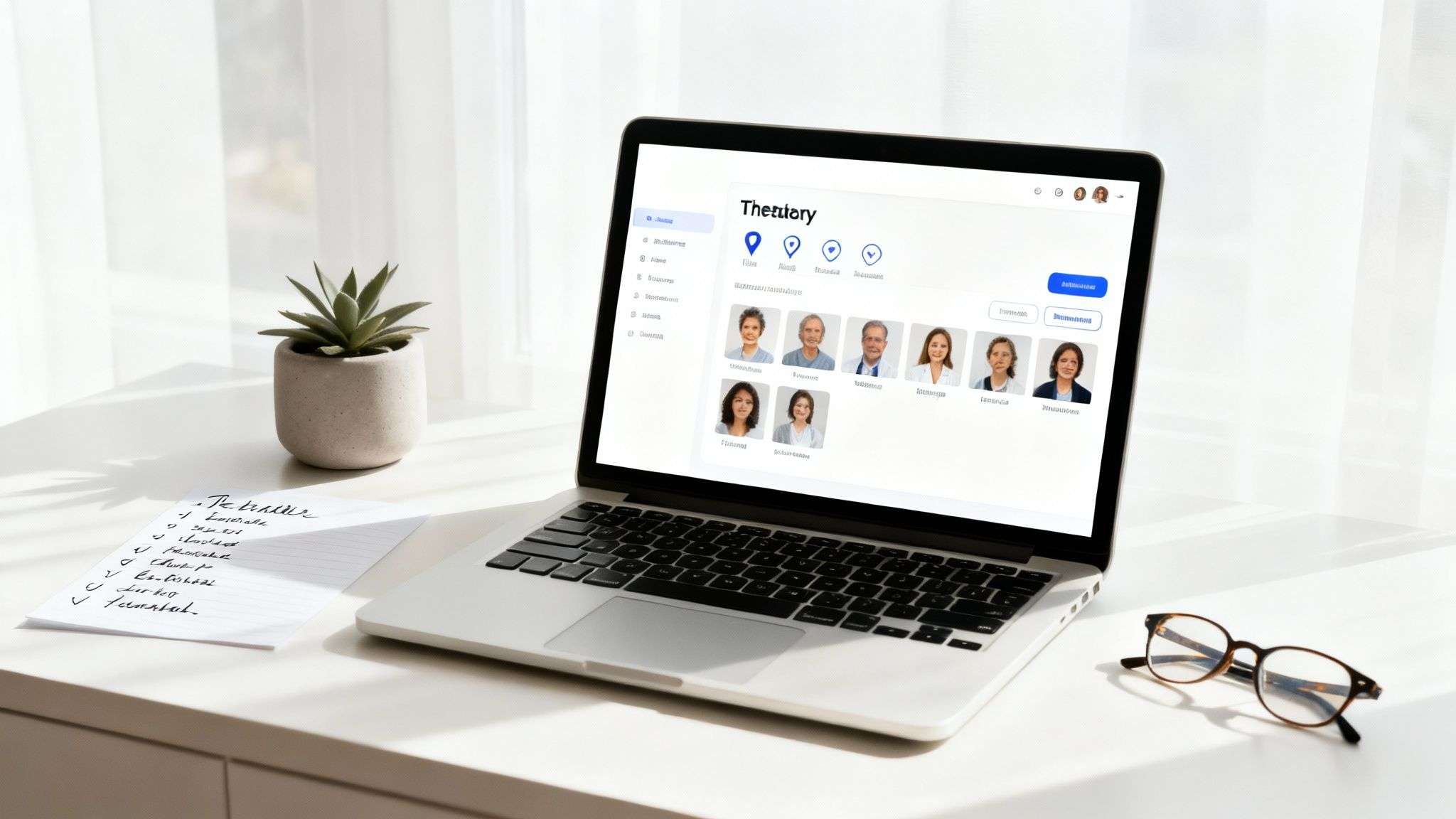 A screenshot from Psychology Today showing a directory of therapists with filters for location, issues, and insurance.
