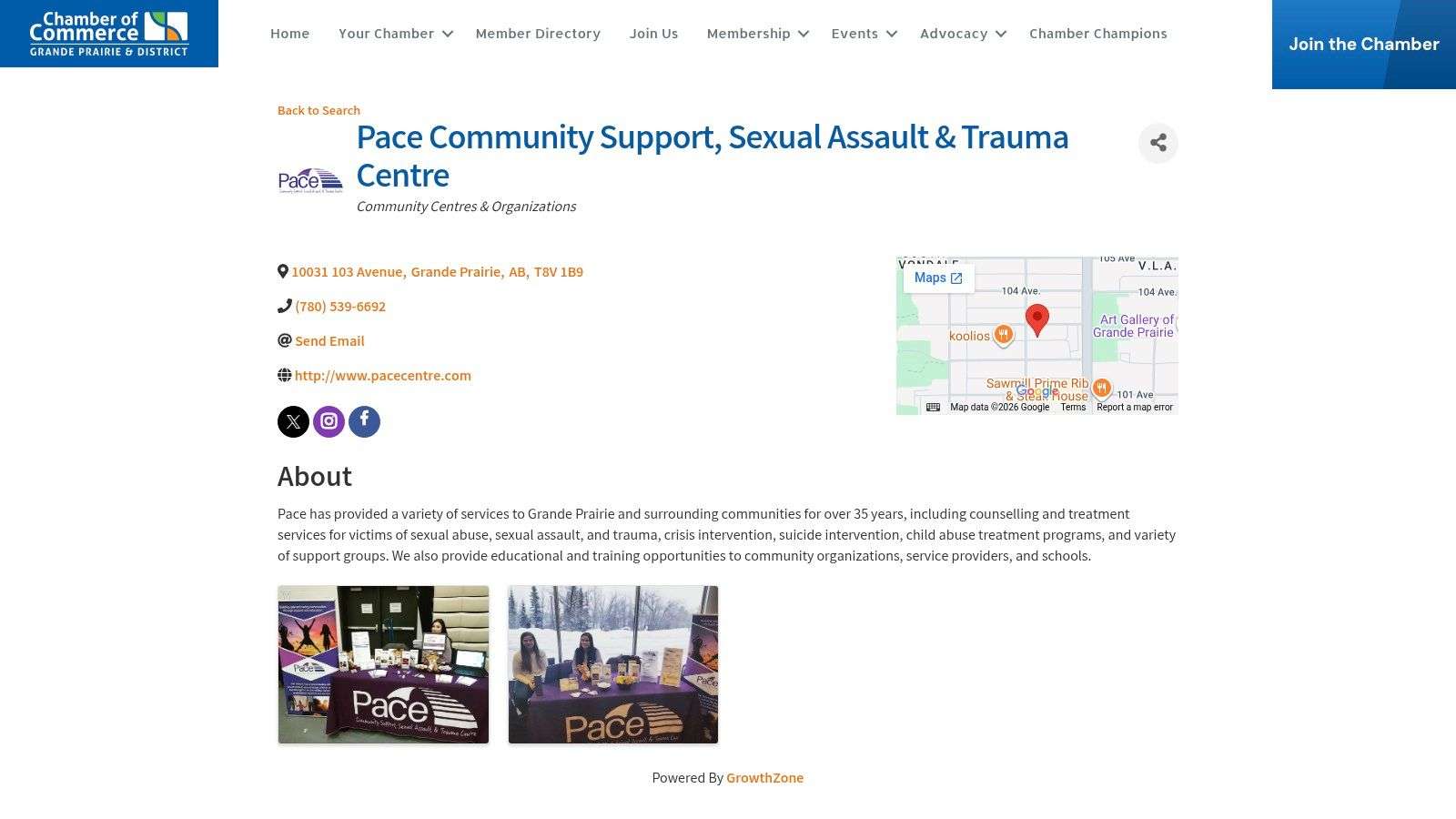 PACE – Community Support, Sexual Assault & Trauma Centre (Grande Prairie)