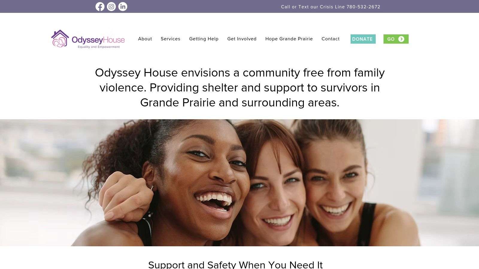 Odyssey House – Women's Shelter and Community Outreach (Grande Prairie)