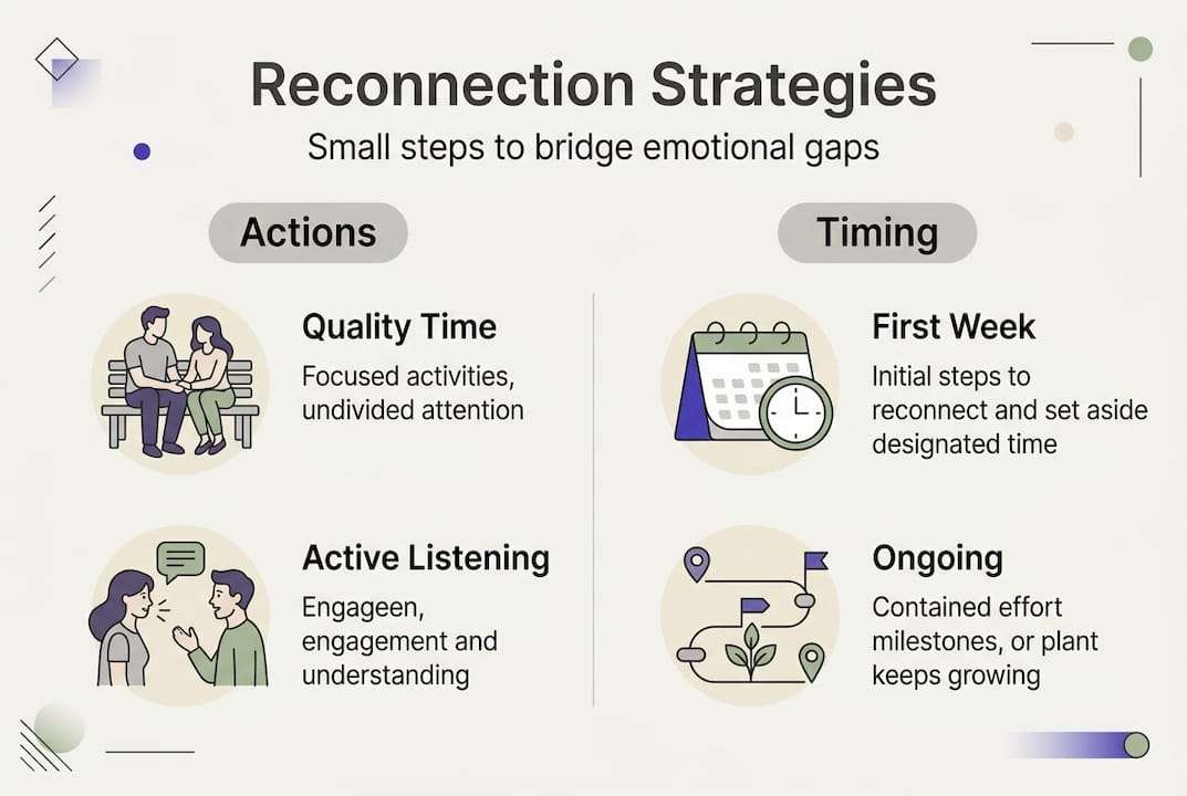Infographic on reconnection strategies timing
