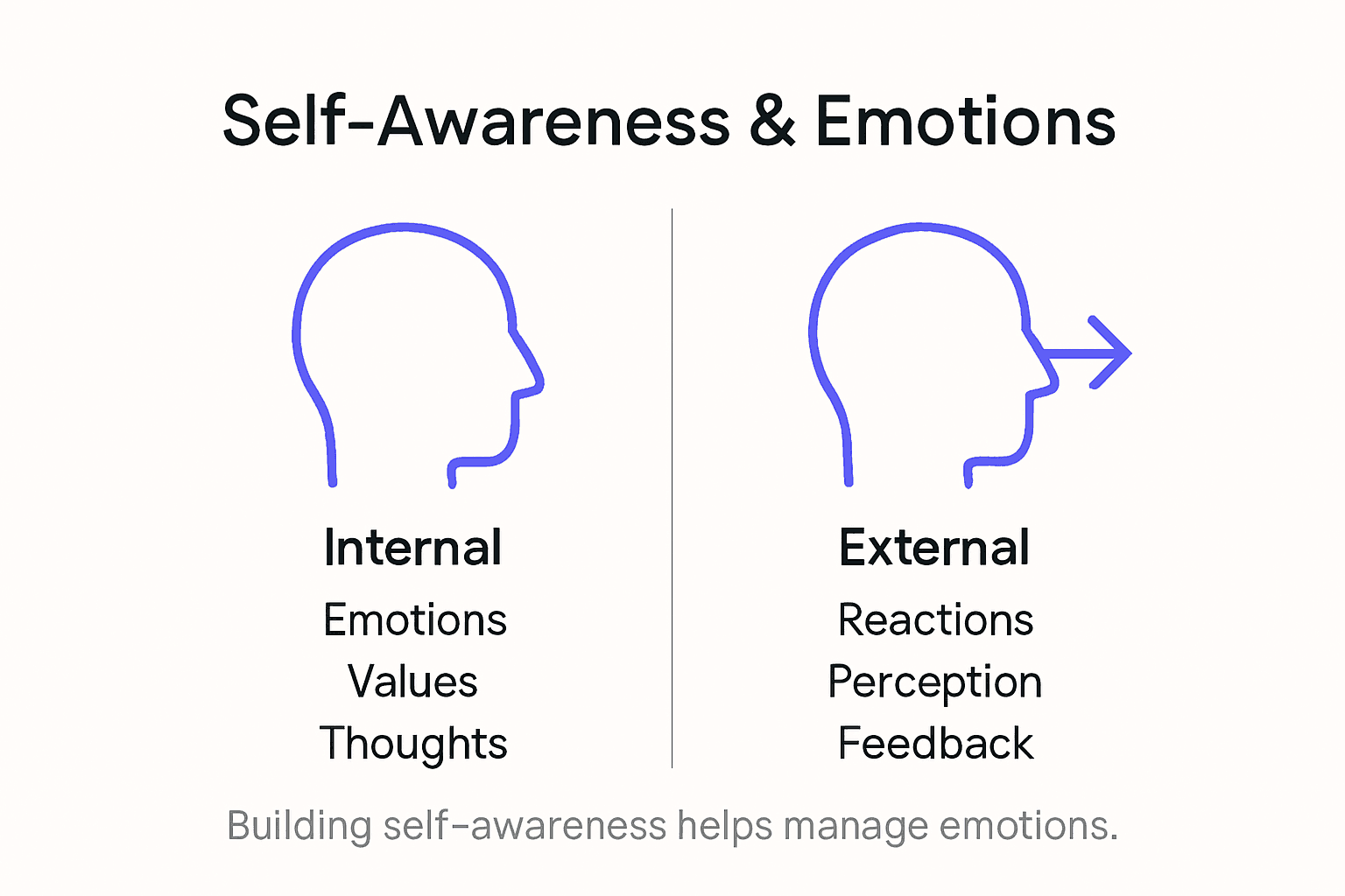 Infographic on self-awareness types and benefits